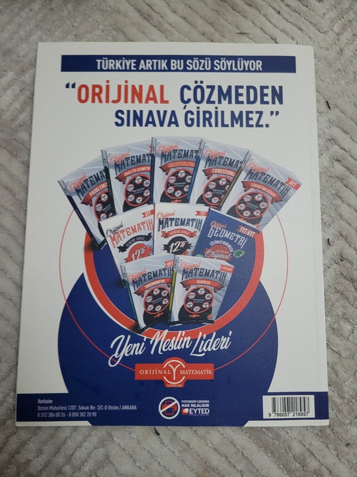Orijinal TYT/AYT Geometri Çözümlü Denemeleri Kitabı - Görsel 2