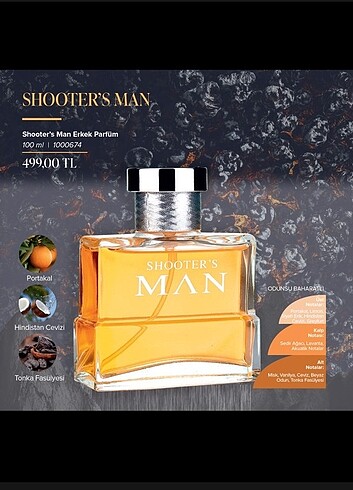 Farmasi shooters man erkek parfüm 