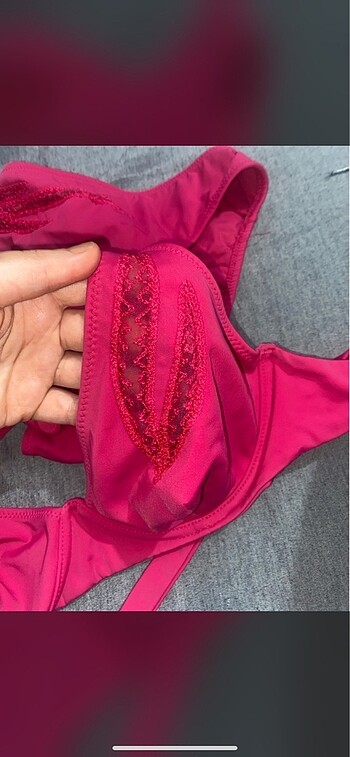 xl Beden pembe Renk Bikini takımı