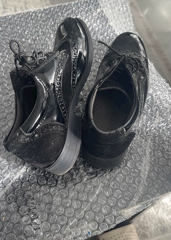 Koyu Siyah Erkek Çocuk Gotik Özel Ayakkabı - Görsel 3