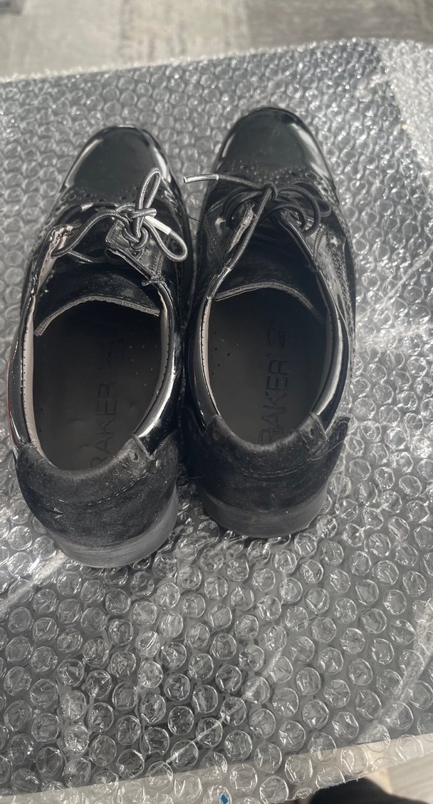 Koyu Siyah Erkek Çocuk Gotik Özel Ayakkabı - Görsel 2