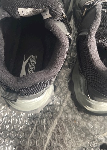 Siyah Gri Slazenger Erkek Çocuk Spor Ayakkabı - Görsel 2