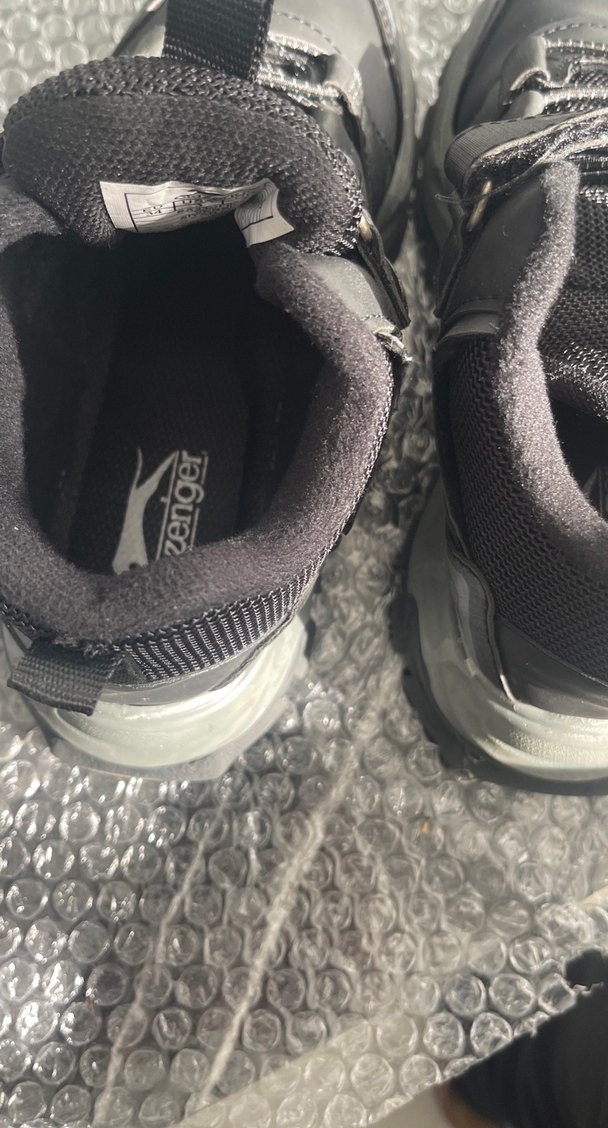 Siyah Gri Slazenger Erkek Çocuk Spor Ayakkabı - Görsel 2