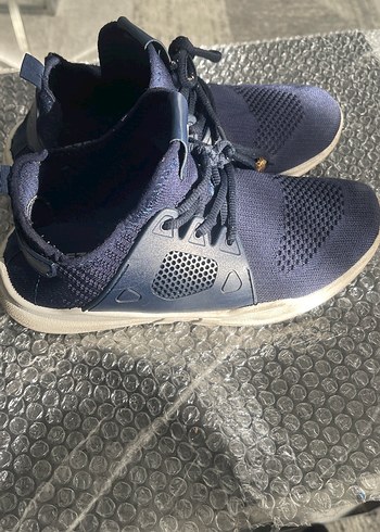 BayanLacivert Spor Ayakkabı Velcro - Görsel 2