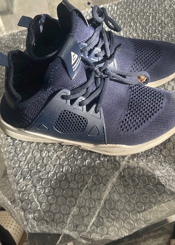 BayanLacivert Spor Ayakkabı Velcro - Görsel 4