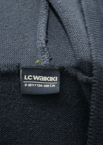 Lacivert Kapüşonlu çocuk hırka - Görsel 2