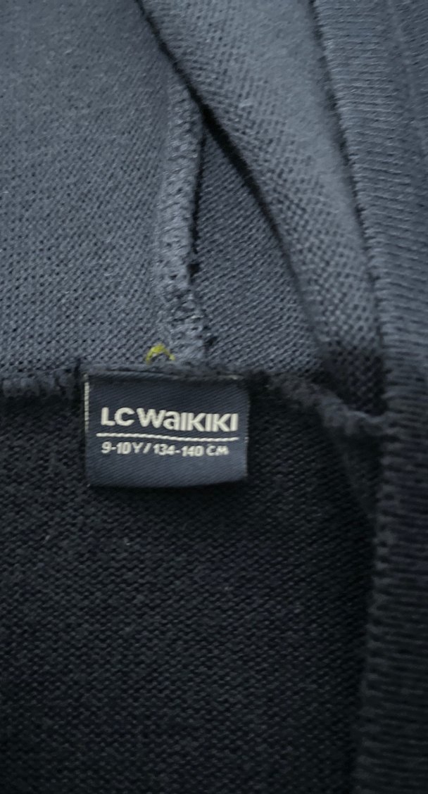 Lacivert Kapüşonlu çocuk hırka - Görsel 2