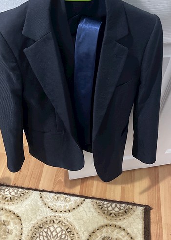 Erkek Mavi Klasik Kesim Takım Elbise - Görsel 7