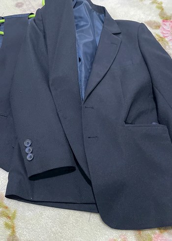 Erkek Mavi Klasik Kesim Takım Elbise - Görsel 4