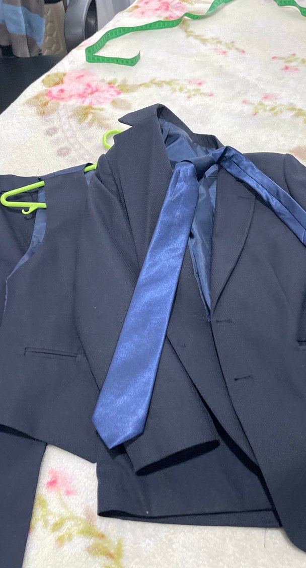 Erkek Mavi Klasik Kesim Takım Elbise - Görsel 5