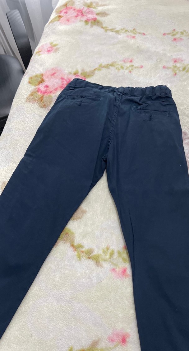 Lacivert erkek ince kot pantolon - Görsel 2