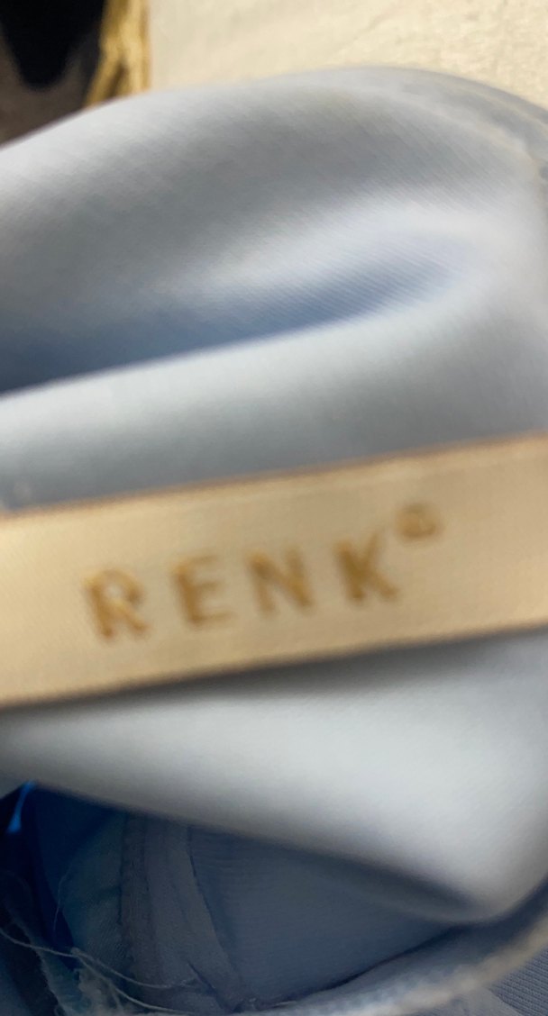 Dantel İşlemeli Mavi Bohem Uzun Nişan Elbisesi - Görsel 4