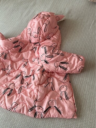 12-18 Ay Beden pembe Renk Kız çocuk mont