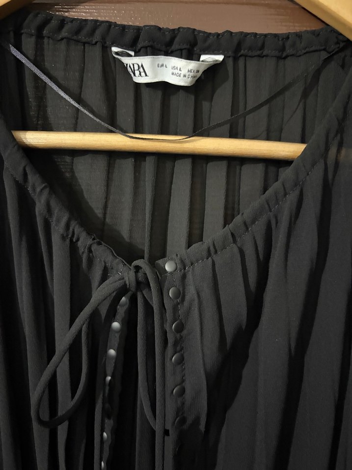 Zara siyah elbise - Görsel 5