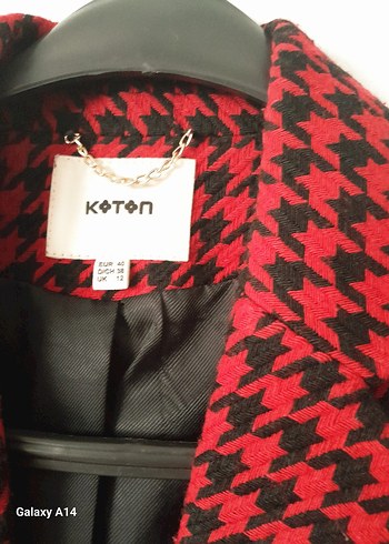 Düğmeli Kırmızı Kadın Midi Blazer - Görsel 3