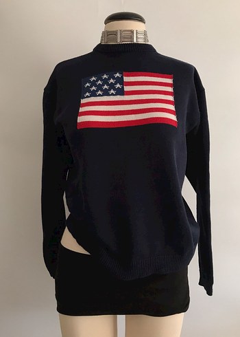 Diğer Brandy Melville ABD bayraklı kazak
