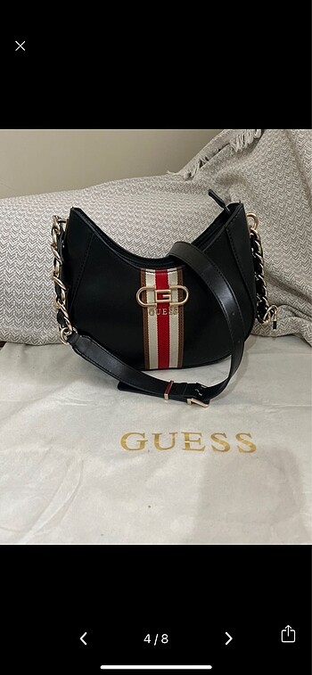  Beden siyah Renk Guess Çanta