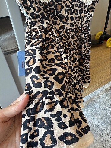 Bebek Leopar Elbise - Görsel 3