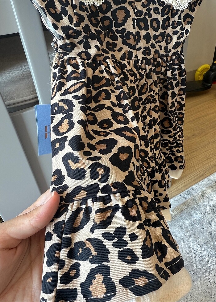 Bebek Leopar Elbise - Görsel 3