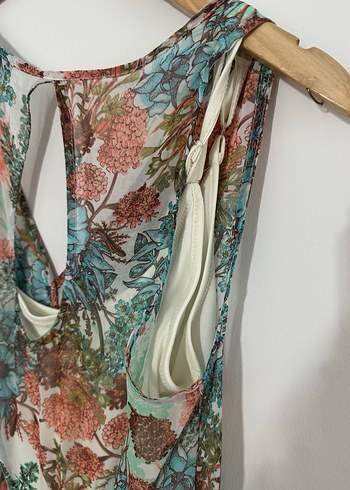 m Beden turkuaz Renk Pull&Bear Vintage Fairycore Tül Elbise