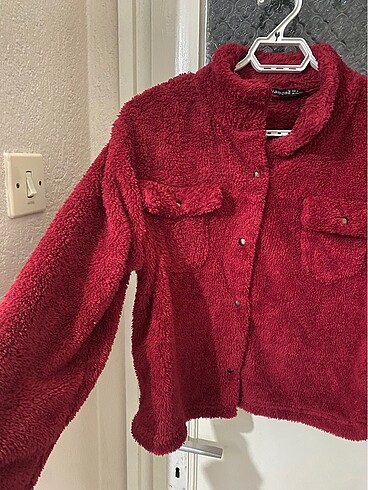 Peluş kısa ceket - Görsel 2