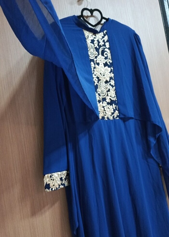 Şifon tesettür abiye - Görsel 4