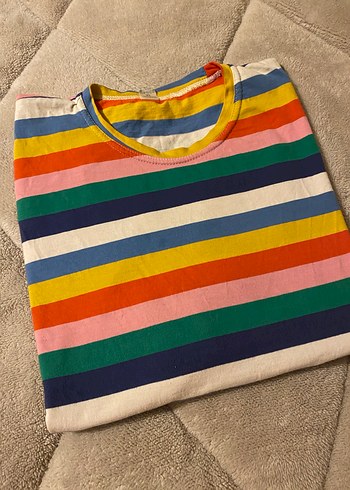Renkli Çizgili Uzun Kollu Tişört - Görsel 3