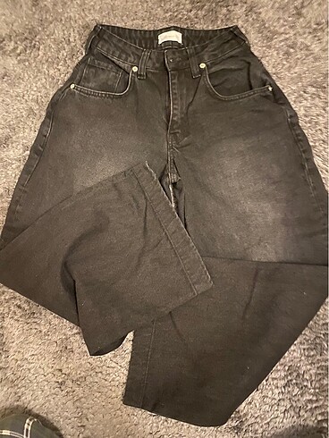 Addax siyah kıt pantolon baggy - Görsel 2