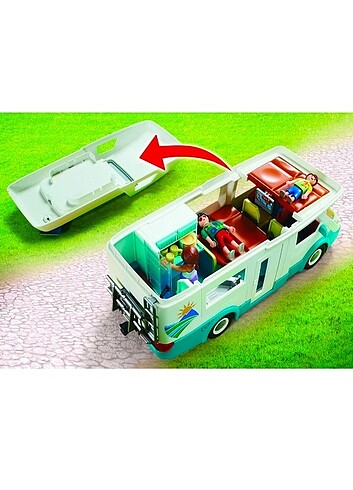  Beden Playmobil Family Fun Mobilyalı Karavan