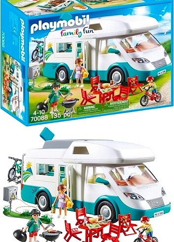  Beden Renk Playmobil Family Fun Mobilyalı Karavan