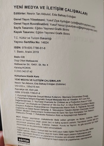 Yeni Medya ve İletişim Çalışmaları Kitabı - Görsel 2