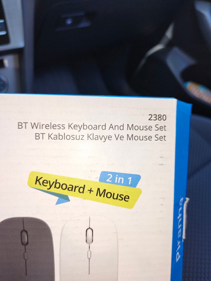 Piranha 2'si 1 Arada Kablosuz Klavye ve Mouse - Görsel 2