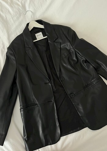 Bershka Deri Blazer Ceket