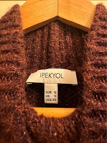 ipekyol İpekyol Bordo (Burgundy) Simli Kazak