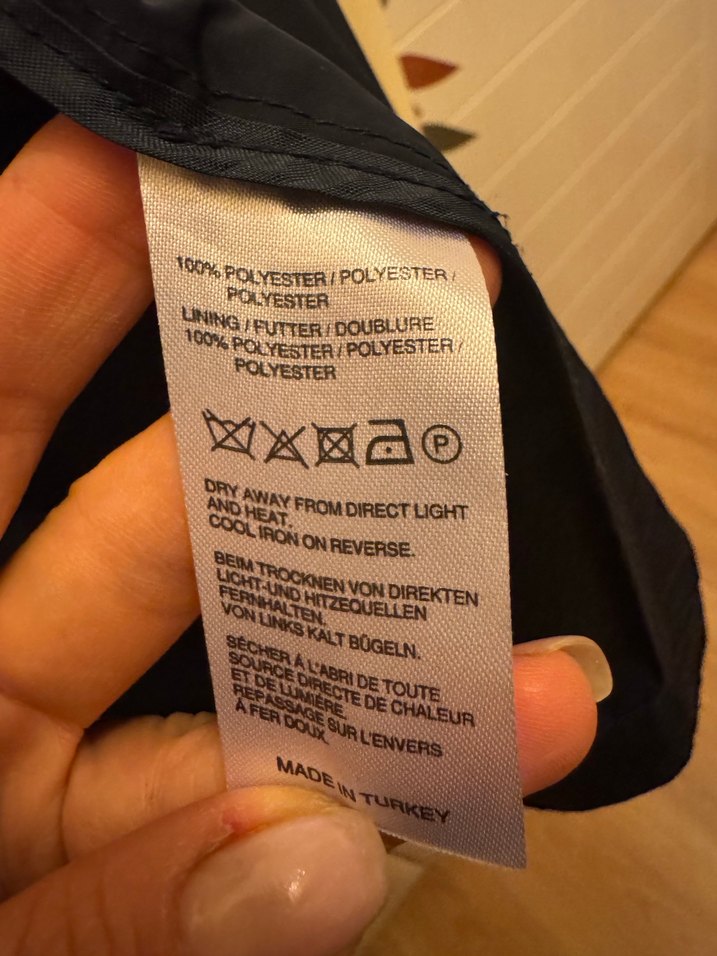 Bej Factory Lacivert Yağmurluk - Görsel 4