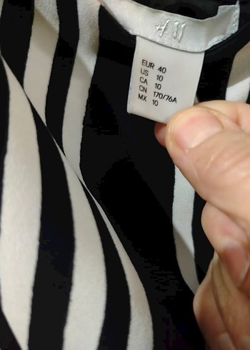 Çizgili Siyah Uzun Tulum - Görsel 2