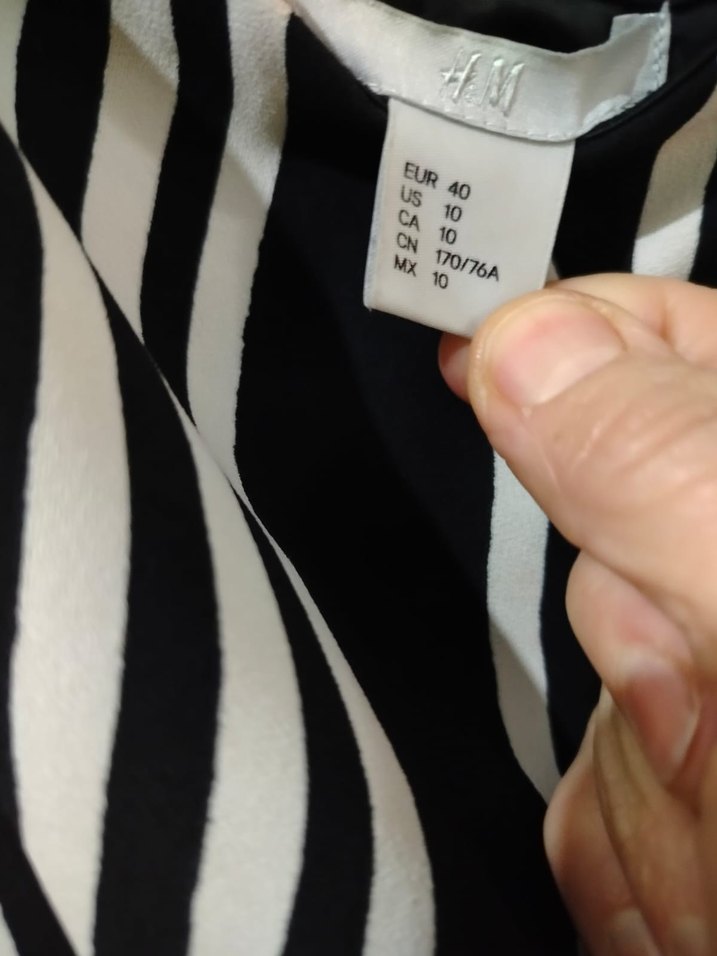 Çizgili Siyah Uzun Tulum - Görsel 2