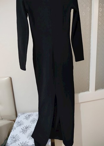 Siyah Uzun Kollu Fitted Elbise - Görsel 2