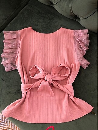 Poplin kol bluz