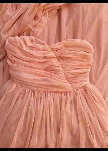 Pembe Uzun Elbise 