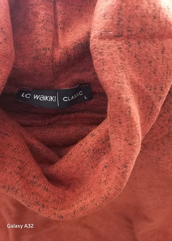 Bordo, Boğazlı Triko Kadın Elbise - Görsel 2