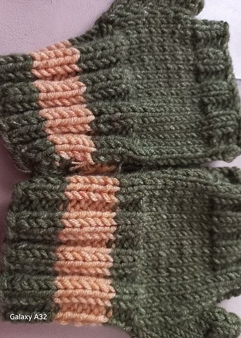 Çok Renkli Örgü kiz ve erkek cocuk Eldivenleri. - Görsel 5