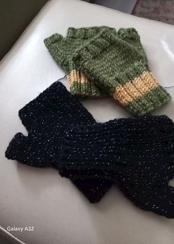 Çok Renkli Örgü kiz ve erkek cocuk Eldivenleri. - Görsel 2