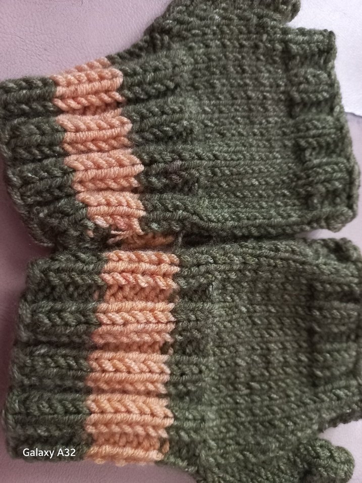 Çok Renkli Örgü kiz ve erkek cocuk Eldivenleri. - Görsel 5