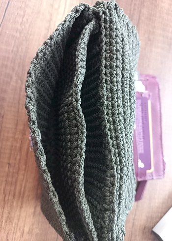 Bohem Örgü Kadın El Çantası, cuzdan - Görsel 3