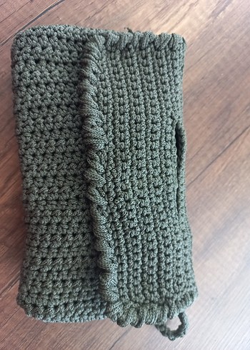 Bohem Örgü Kadın El Çantası, cuzdan - Görsel 2