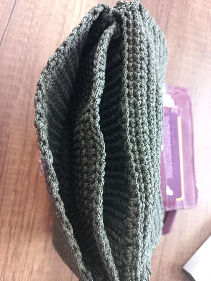 Bohem Örgü Kadın El Çantası, cuzdan - Görsel 3