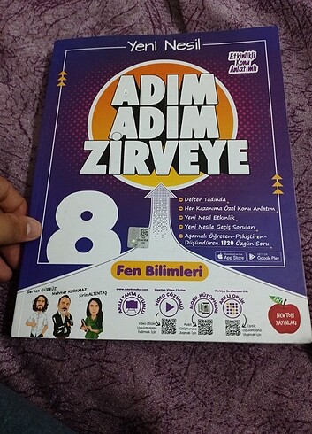 Beden Renk 8 sınıf test kitabı nerdeyse hiç kullanılmadı 9/10 kullanılmıştı