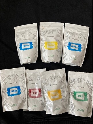 organic co doğal saç boyaları/kınası