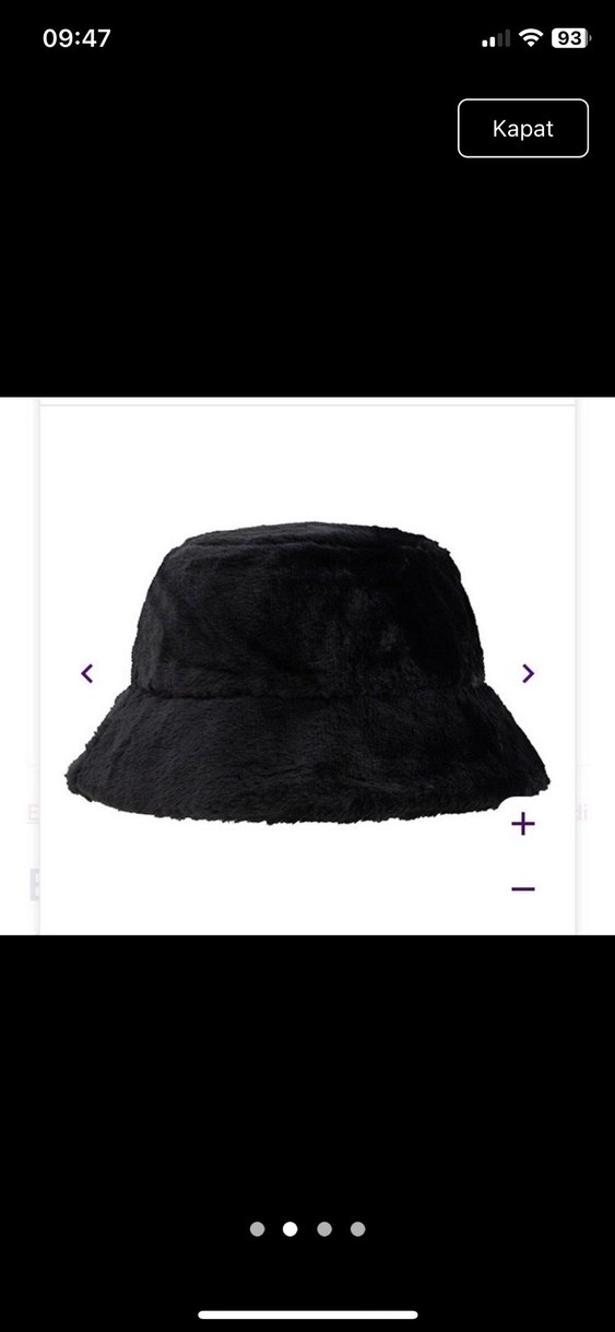 Siyah Kürklü Kadın Şapka - Görsel 4